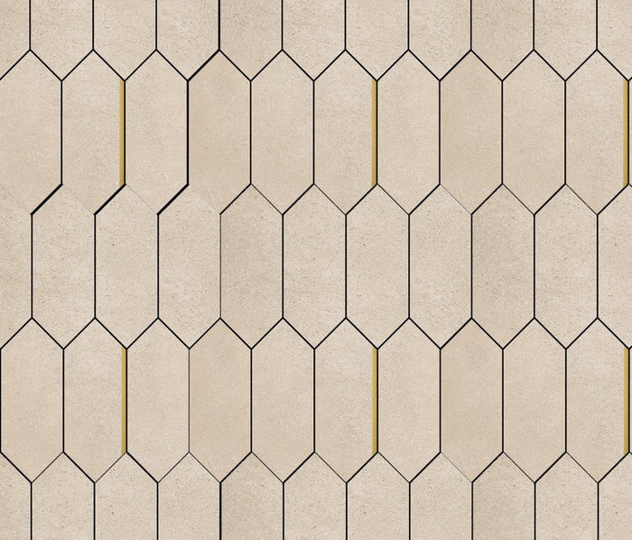 Piso Beige Rectangular Piso Beige de concreto I.mat - Area | Interni