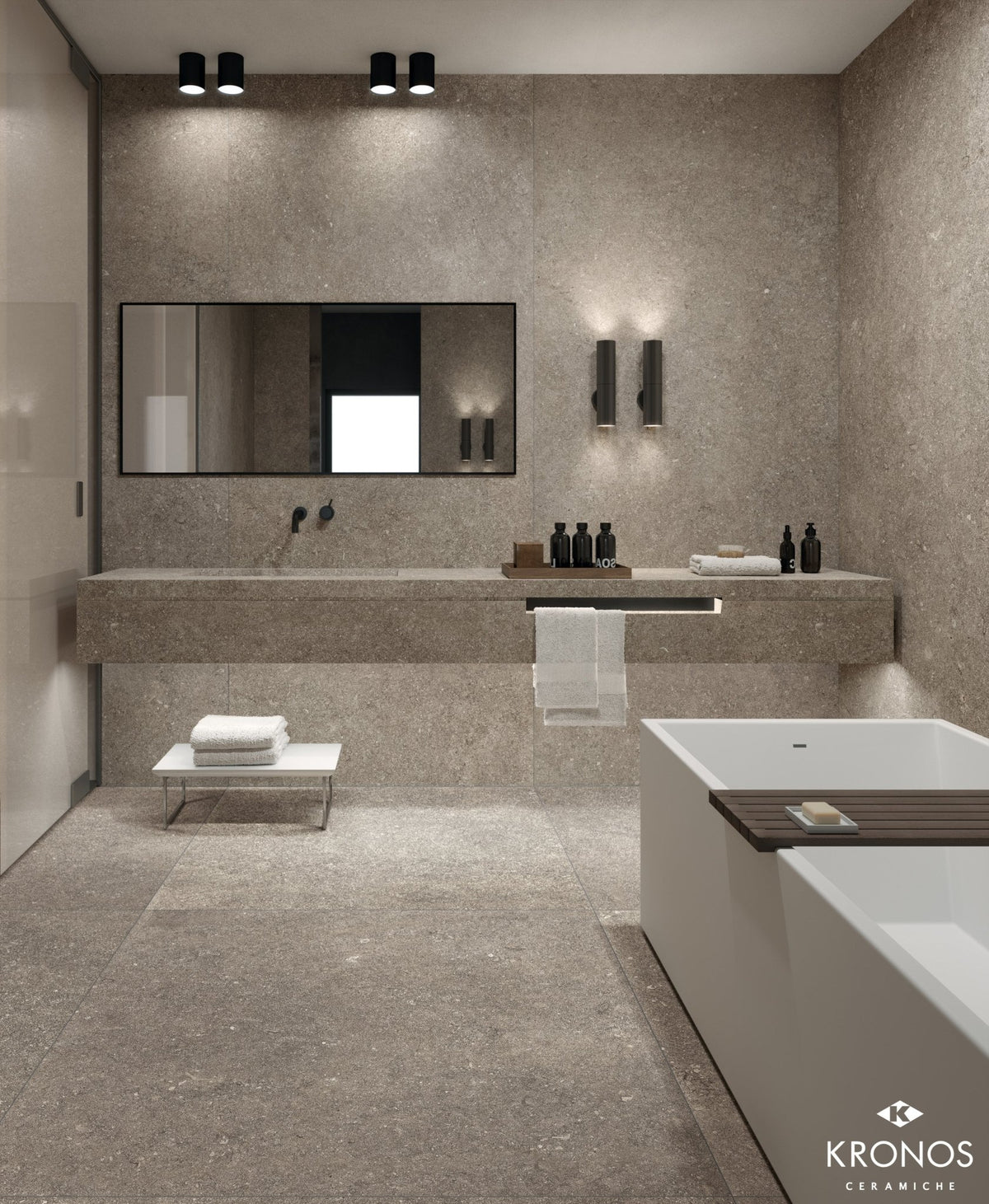 Piso tipo Piedra Le Reverse - Taupe | Interni
