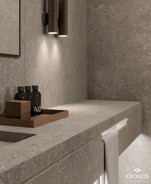 Piso tipo Piedra Le Reverse - Taupe | Interni